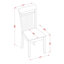 L'ensemble de salle à manger 3 pièces contient une table de salle à manger rectangulaire avec rallonge papillon et 2 chaises en bois, 32 x 54 pouces, acajou-2010497892-1925271114