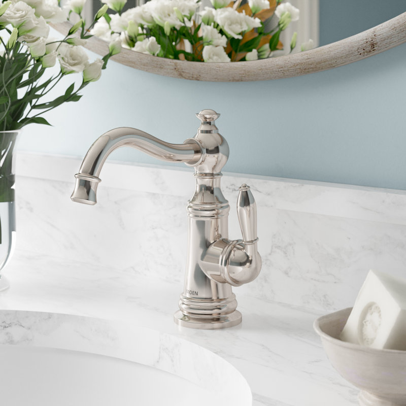 Weymouth Single Hole Bathroom Faucet With Drain Assembly, Chrome