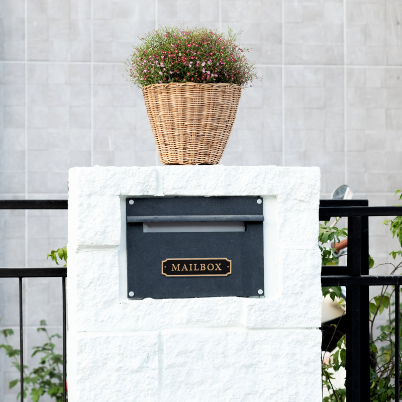 Door Statement Cut Corner Plaque - Mailbox