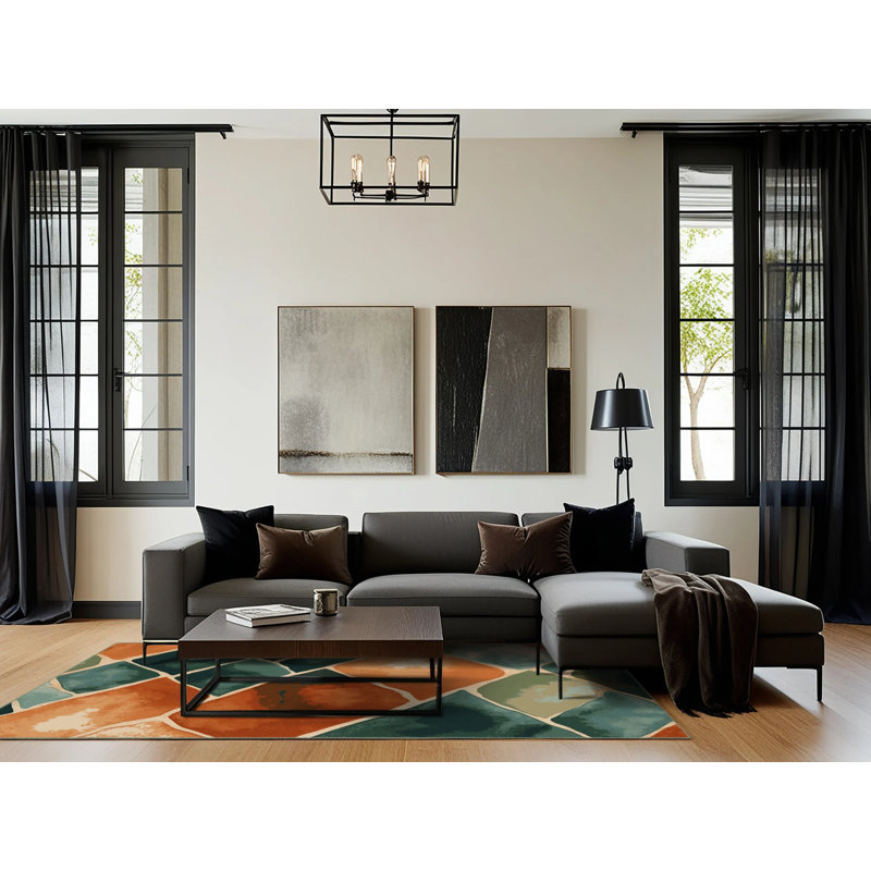 Nature's Flow Rug, Square 3'