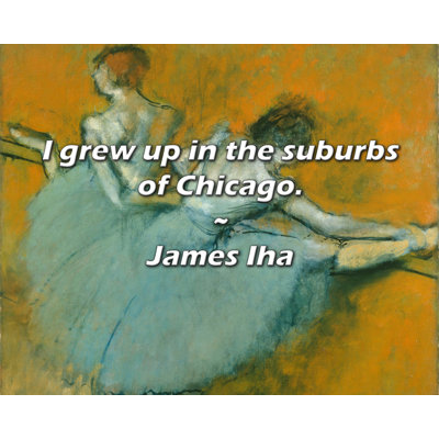 Artsy Quote "I grew up in the suburbs of Chicago." By James Iha Gallery Wrapped Canvas