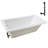 66" x 34" Acrylic Soaking Drop-In Bathtub, Drain Included-97412809