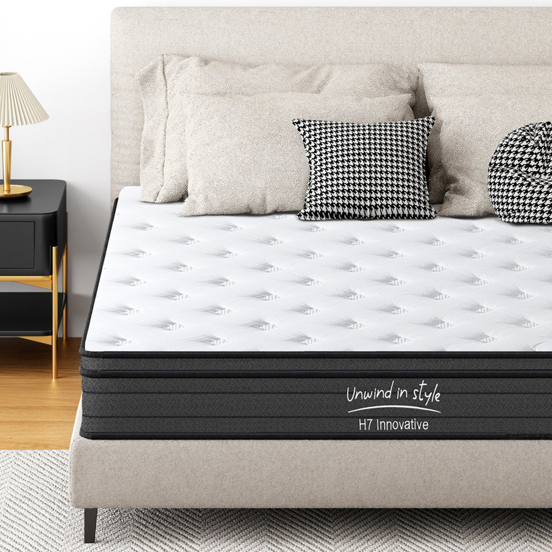 Matelas hybride mi-ferme, 10", Grand lit