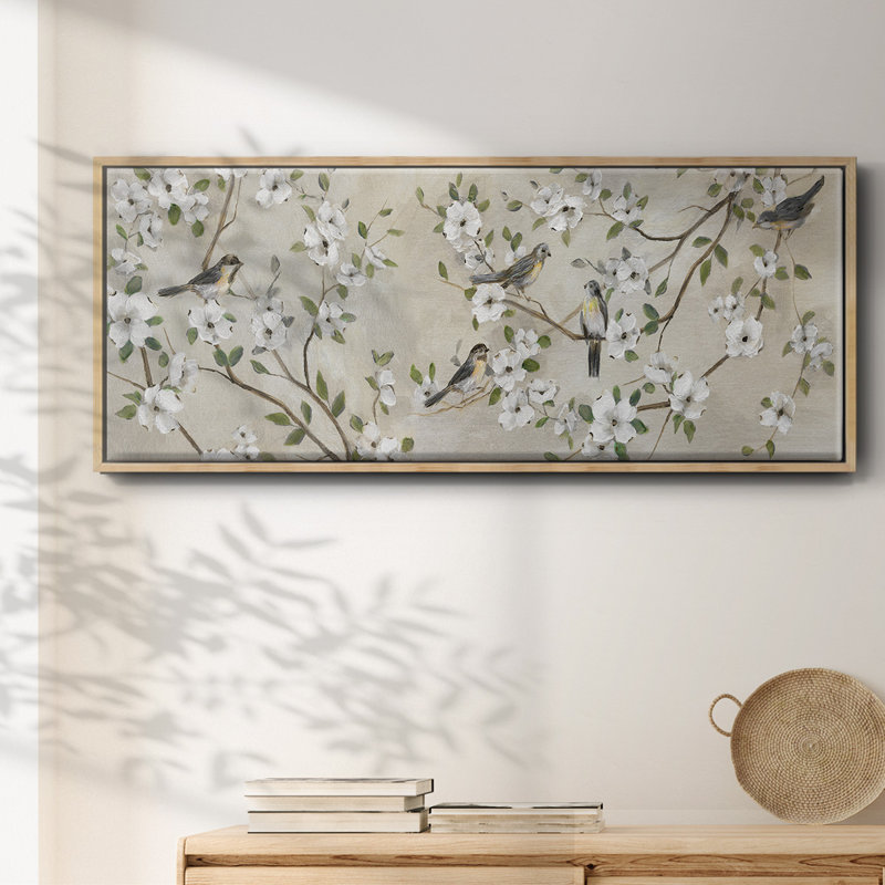 Flocking Together- Framed Canvas, 20" H x 50" W
