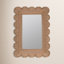 Rattan Scalloped Mirror
