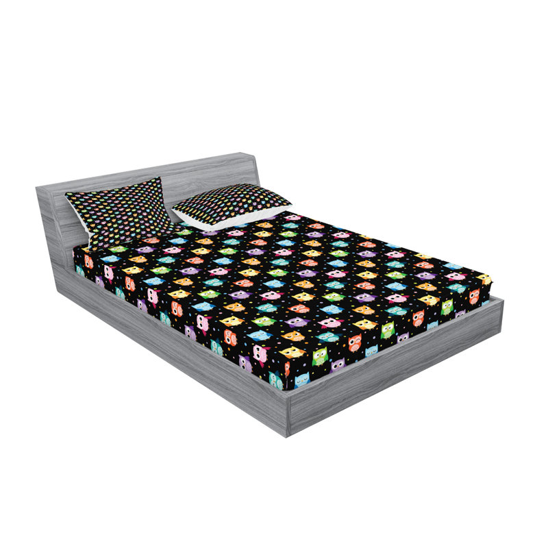 Multicolore drap-housse et coussin décoratif Ambesonne