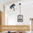 Modern Farmhouse Lantern Chandelier With Adjustable Height, 4-Light Rustic Industrial Pendant Lighting For Kitchen Island, Living Room, Bedroom, And Hallway