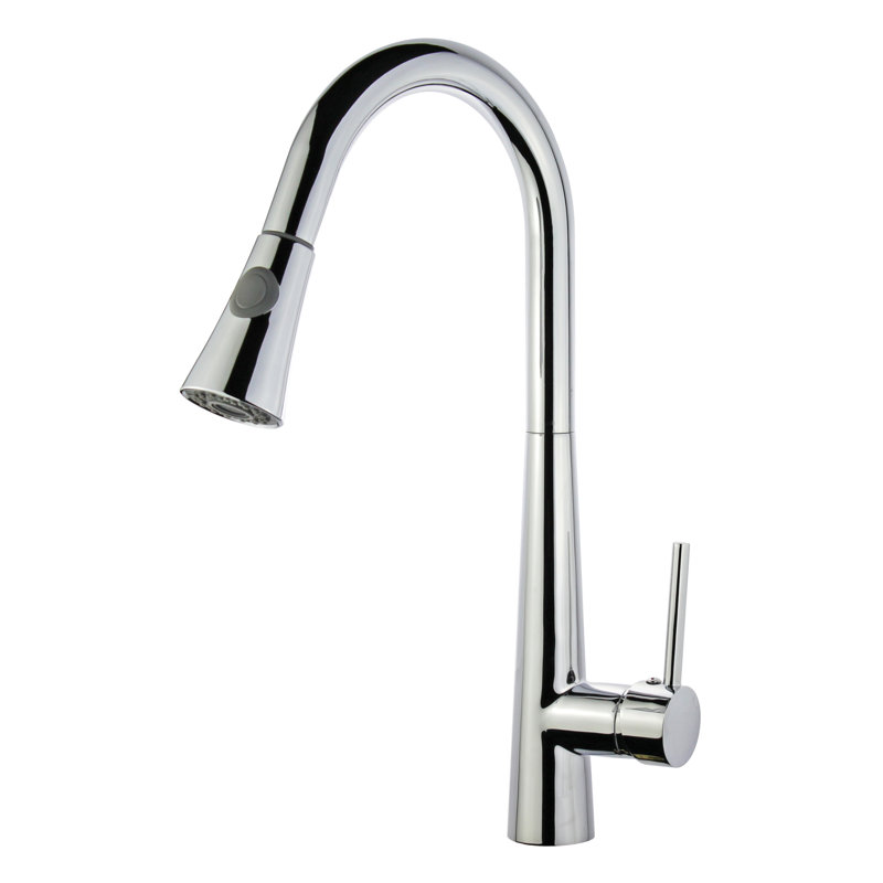Legion Furniture Pull Down Kitchen Faucet, Polished Chrome
