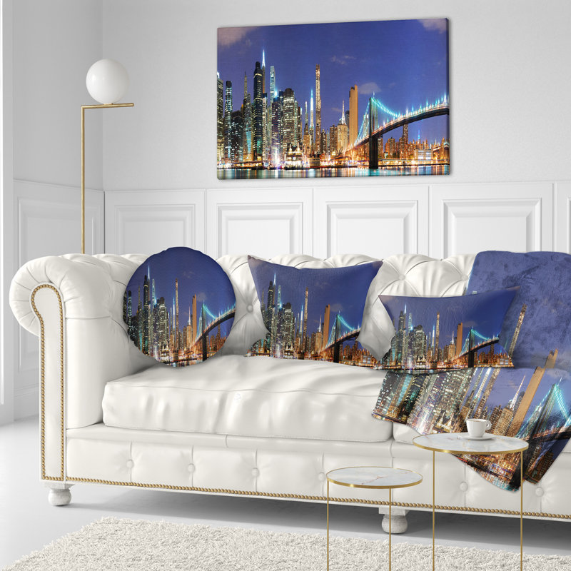Coussin Manhattan, Rectangulaire, 12 po x 20 po