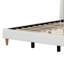 Lit plateforme tapissier avec tête de lit à oreilles et pieds en bois-1008161554-1008161556