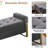 Lunara 67'' W Modern Upholstered Flip Top Storage Bench with Button-Tufted and Metal Foots-714366746