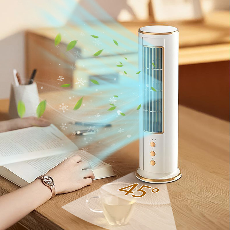 Ventilateur de bureau à télécommande vertical USB