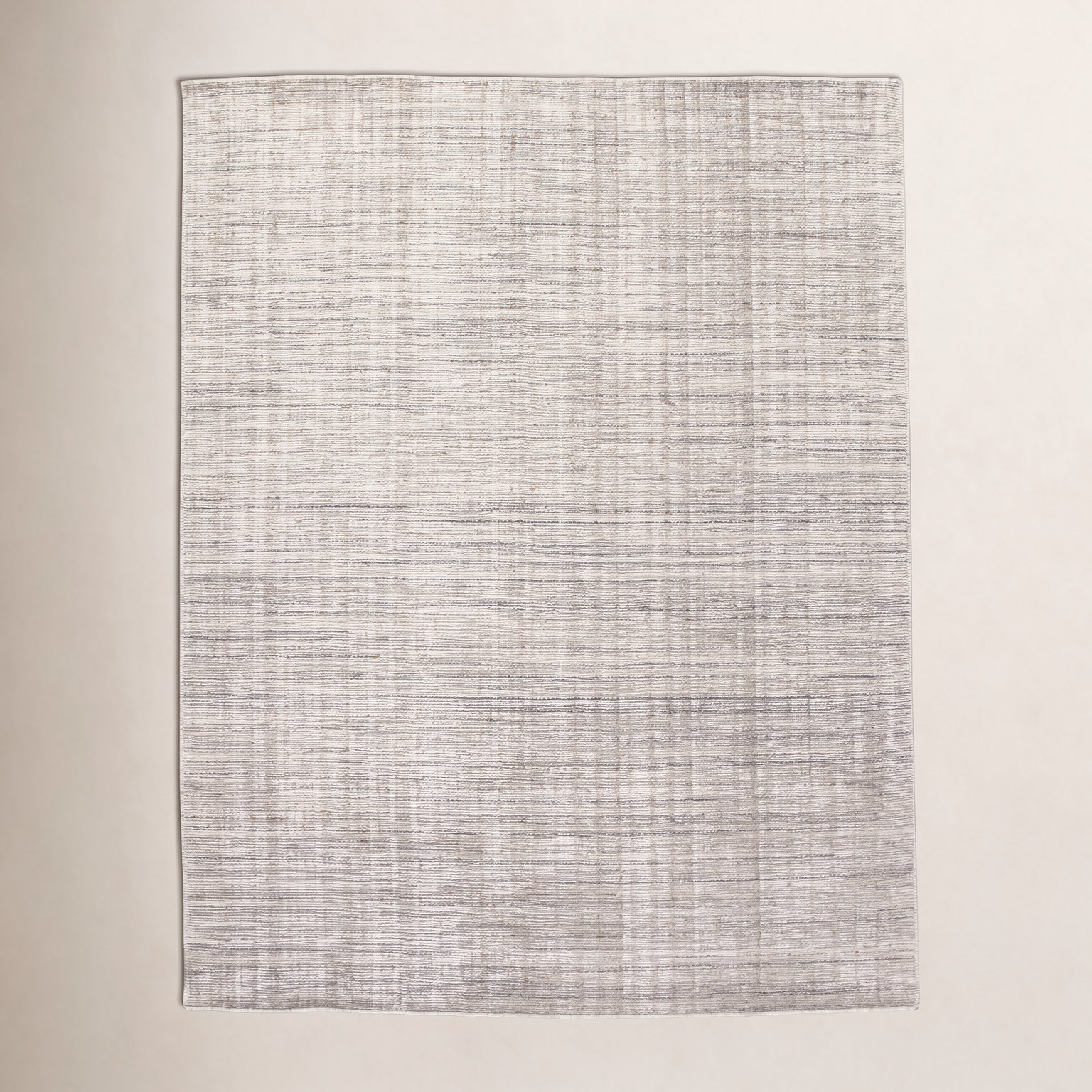 Matias Hand-Hooked Looped Rug, Rectangle 6' x 9', Brown/Cream