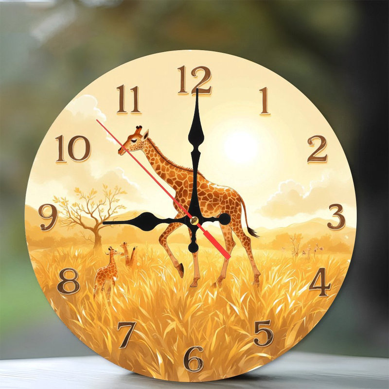Horloge girafe