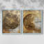 ABSTRACT Series CCXI - reproduction encadrée de qualité supérieure - prête à être accrochée - aucun clou requis - aucun clou requis-132865084-132865075