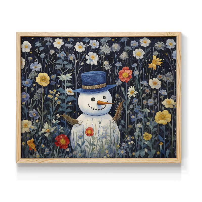 «Chirstmas Art» - CECXC III - Reproduction encadrée - Restickable, H 8 po x l 10 po, Naturel