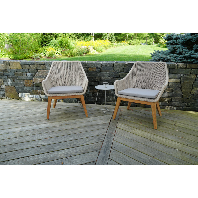 Wilcox Outdoor Round Side Table, Taupe