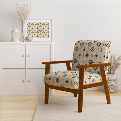 Fauteuil d'appoint rembourré Tribal Nomad Boho