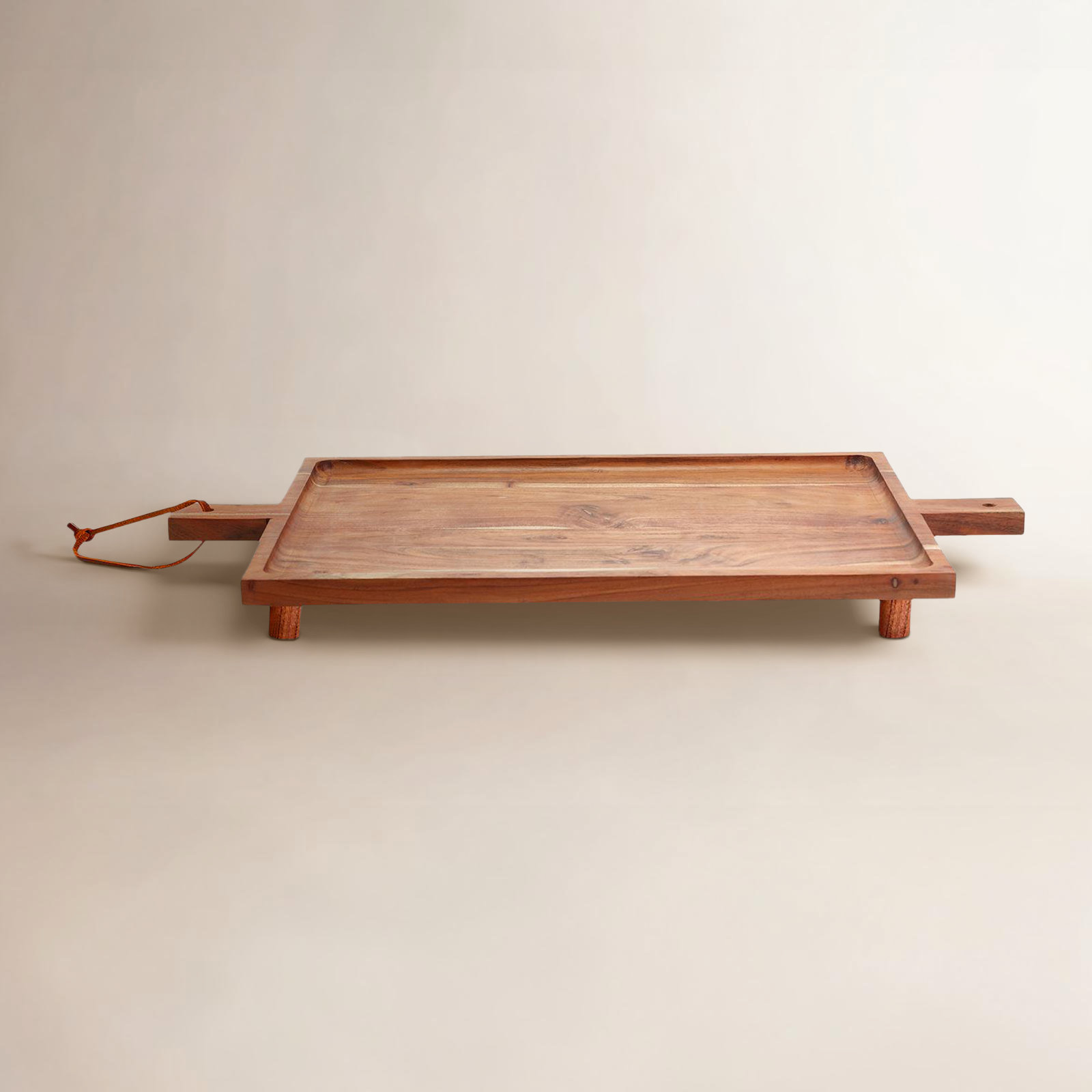 Gatherings Footed Serving Tray With Handles