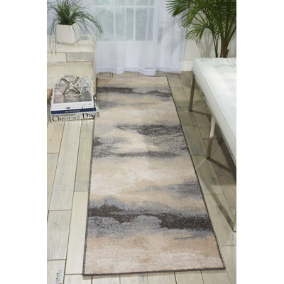 Tapis gris contemporain Ashli