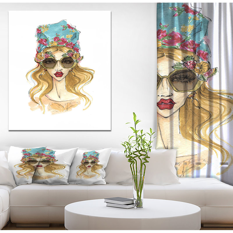 Impression d’art graphique sur toile tendue, H 40 po x l 30 po x P 1,5 po
