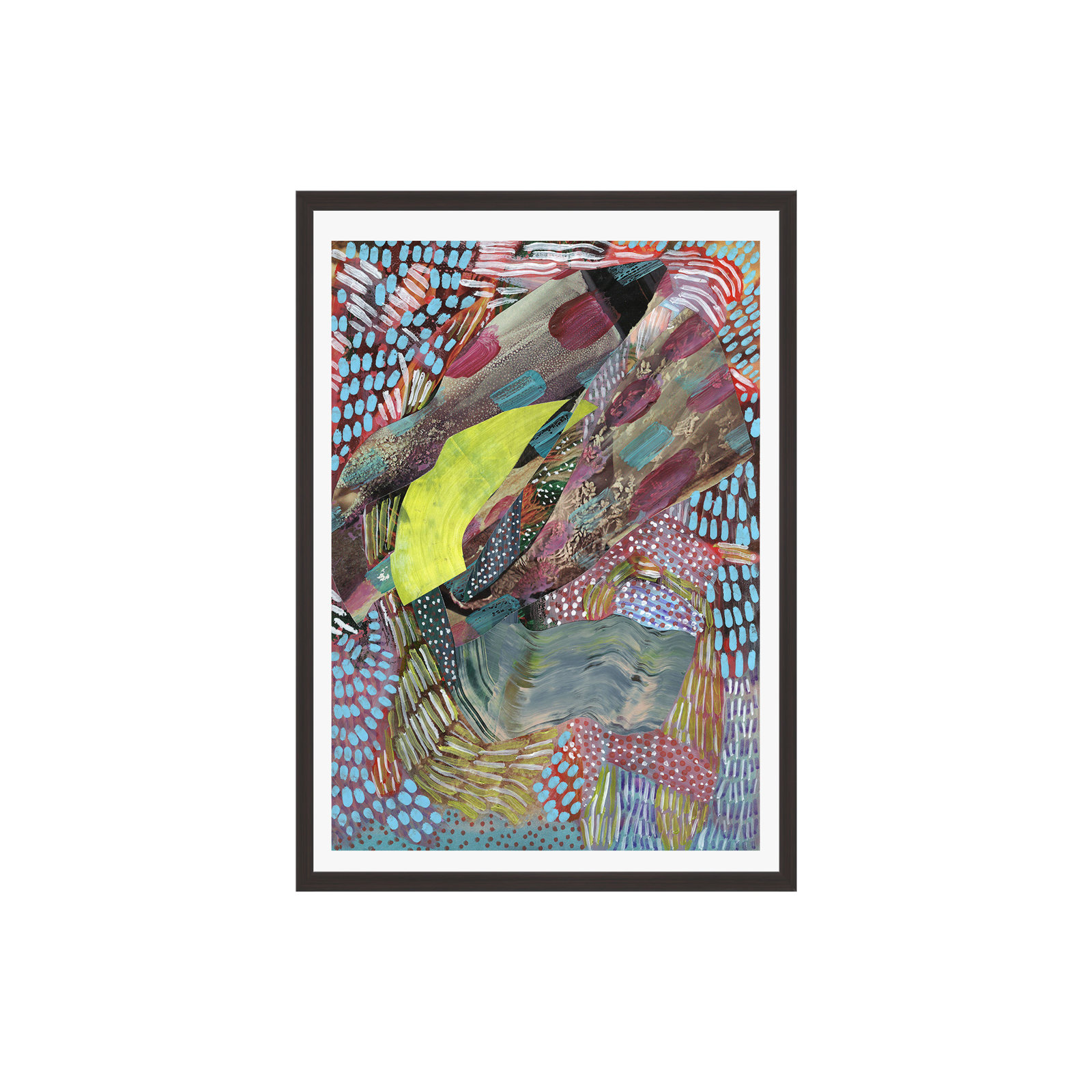 Long Before We Walked the Earth Print, 16" H x 12" W, White, Espresso Paper Single Picture Framed