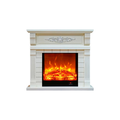 Solid Wood Electric Fireplace