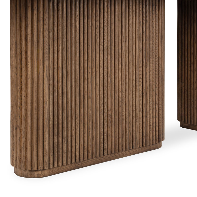 Vander 72'' W Solid Wood Console Table, Tawny Brown