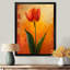 Tulipes murales rouges et vertes vibrantes II-1376290339-1376290337