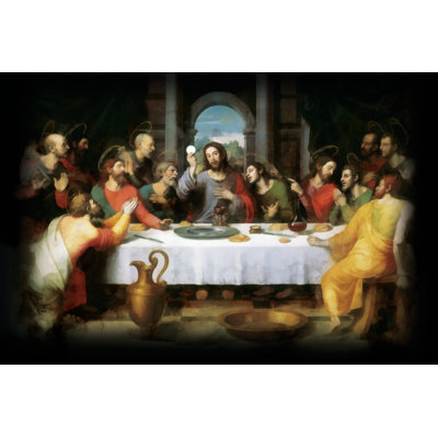 Painterly Last Supper - Wrapped Canvas Art Prints