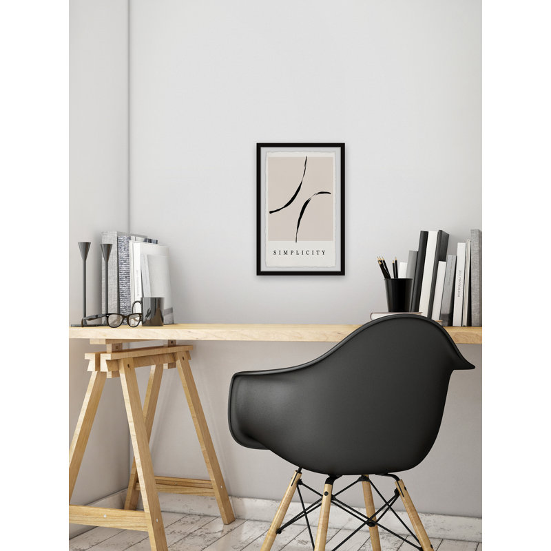 «Love The Simplicity», reproduction encadrée, H 36 po x l 24 po x P 1,5 po