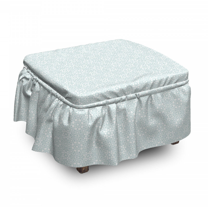 Box Cushion Ottoman Slipcover