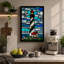 Stained Glass Lighthouse Coastal - Wrapped Canvas-1486262085-1486262086
