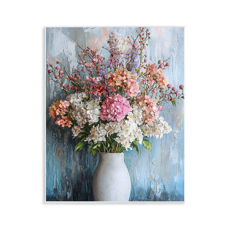 «Hydrangea Vase Still Life», plaque murale par Franklyn Gregory