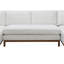 Valiant Ivory Chenille Sectional Sofa W/4 Pillows