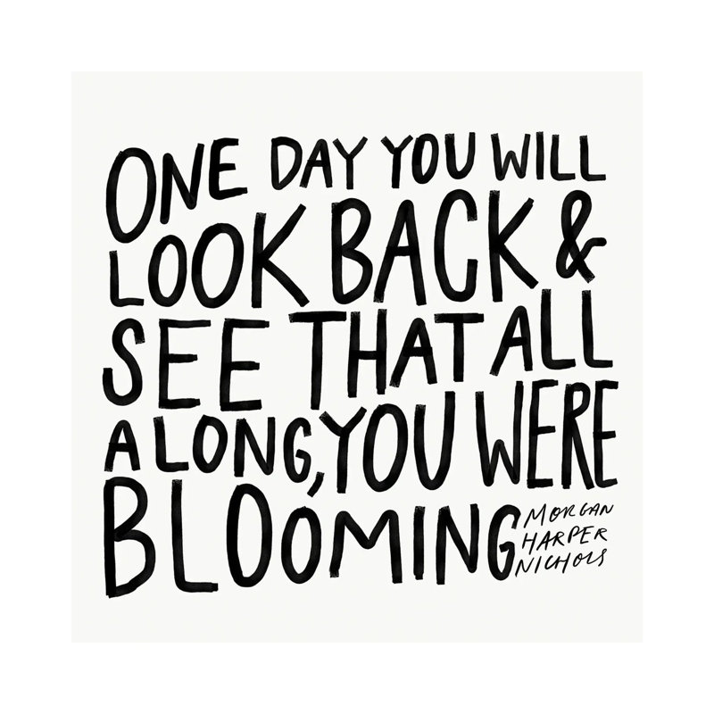 One Day Black And White by Morgan Harper Nichols - Wrapped Canvas Print, 30.48 cm H x 30.48 cm W