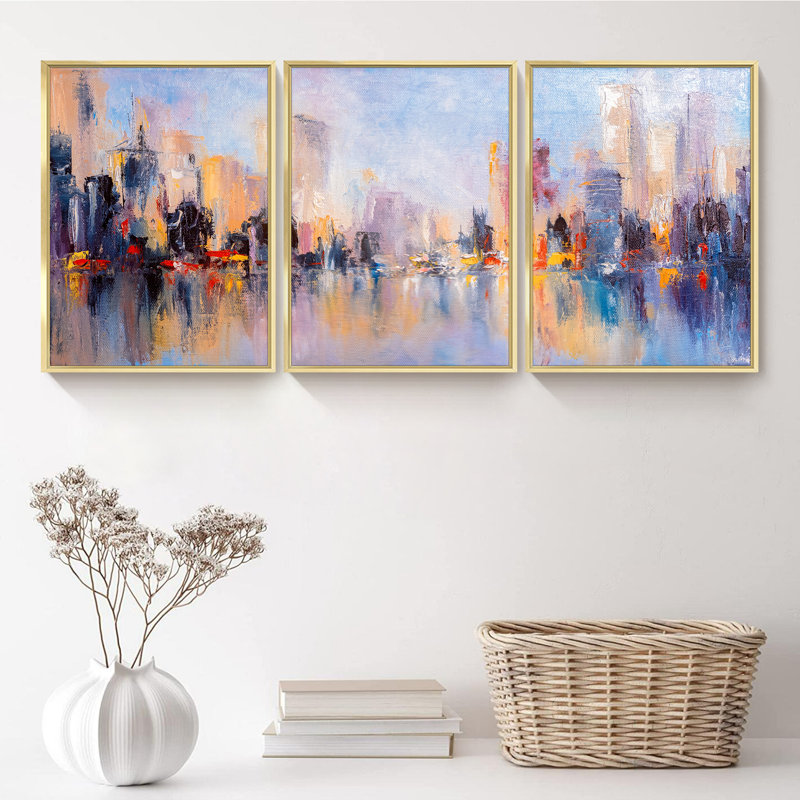 Moderne - ensemble de 3 pièces, H 24,6 po x l 48,5 po
