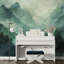 Murale Misty Teal Mountain Valley-1797448119