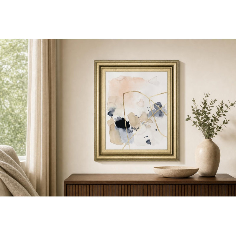 Art mural Syncopate II - 22 po x 26 po - Cadre doré