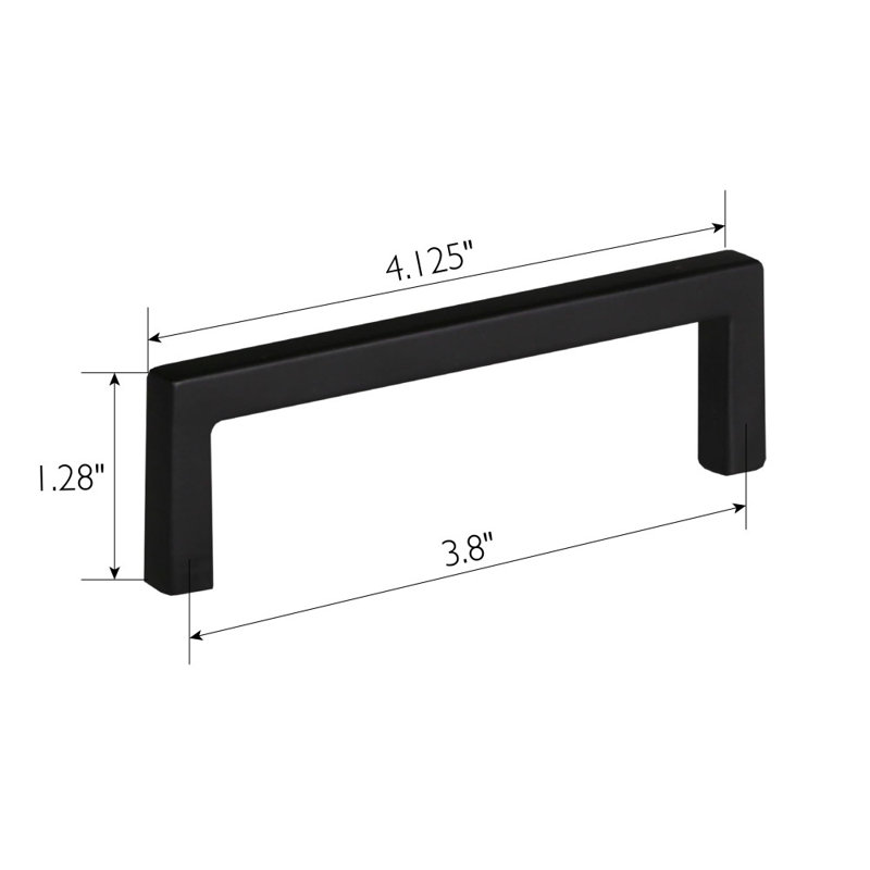 Portico 3 13/16" Center to Center Appliance Pull, Matte Black