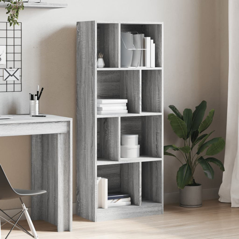 Bibliothèque Repton, Gris Sonoma, (4 tablettes) H 55,5 po x l 22,4 po x P 11,2 po