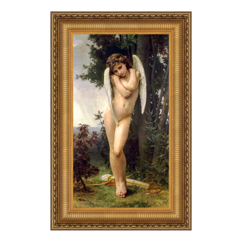 "L'Amour Mouille Cupid" par William-Adolphe Bouguereau sur toile, H 62,25 po x l 38,25 po