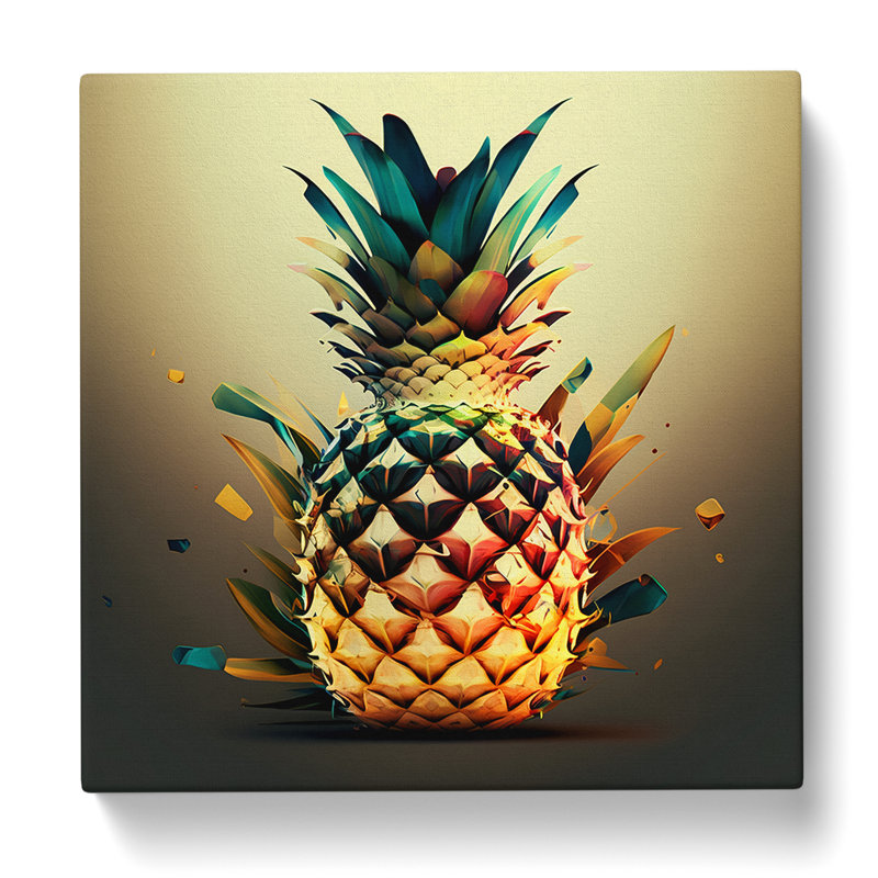 Pineapple - No Frame Print, 50cm H x 50cm W x 3cm D