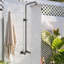 Douche d'extérieur à hauteur réglable 10 po Contemporary-129303429