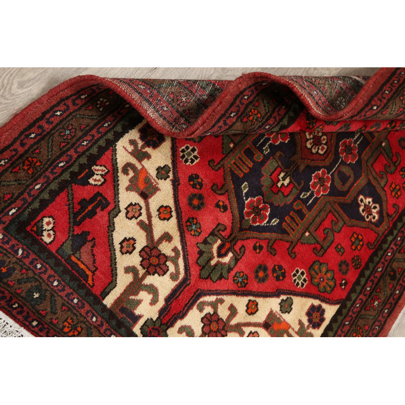 One-of-a-Kind 3'4" X 5'2" Wool Area Rug in Red