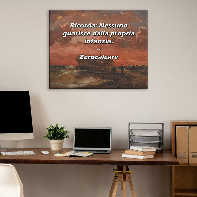 "Astoria Grand Gallery", toile tendue par ZerocalCare, H 17 po x l 24 po