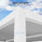 Aluminum Pergola with Roller Shade, 1 Short Side-97549380-97549381