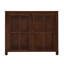Buffet/meuble de rangement en rotin de style moderne du milieu du siècle, 100 cm (39,4 po), avec système de gestion des câbles et ouverture par simple pression, idéal pour un coin café rétro.-2142938475