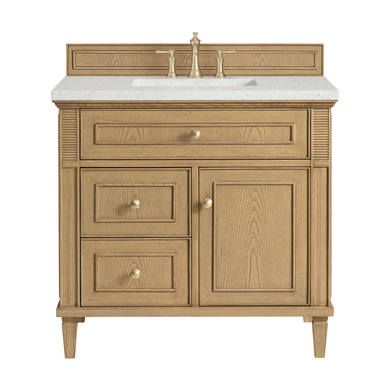 Lorelai 36'' W Single Vanity, Light Natural Oak, Lime Delight, 8" Widespread