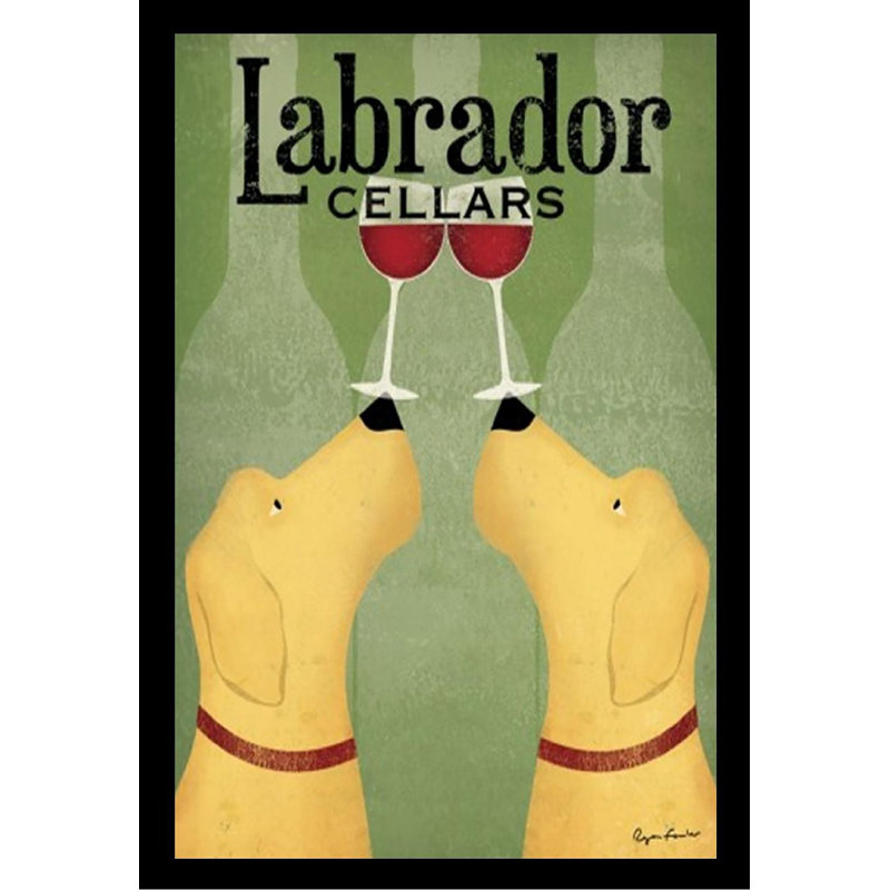 «Labrador Cellars Brewing Company» par Ryan Fowler, affiche vintage encadrée